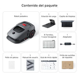 Mova 1000 Robot Podador, Configuración Inalámbrica UltraView™ y Mapeo Preciso de hasta 1000 m², Evasión de Obstáculos Inteligente, Ruedas Todoterreno Mejoradas, Corte en Forma de U, Carga Rápid