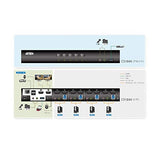 ATEN CS1844 Conmutador KVM de 4 puertos True 4K HDMI Dual View con audio y USB 3.0Hub