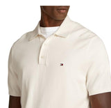 Tommy Hilfiger Polo de manga corta Hombre Essential Cotton Knitted Dick, Marfil (Ivory Petal), M