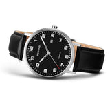 BERING Reloj de cuarzo para Hombre, Colección Titanium con titanio y cristal de Zafiro 18640-402, Plateado y Negro
