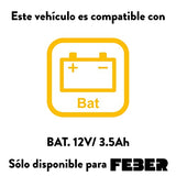 FEBER- Quad Boxer, Vehículo eléctrico a batería, 12 V, Verde (Famosa 800012541), Versión previa