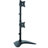StarTech.com Soporte Vertical de Acero de Servicio Pesado para dos Monitores - Base Ajustable VESA para Pantallas de hasta 27 Pulgadas