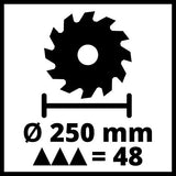 Einhell Ingletadora telescópica dual TE-SM 2534 Dual (1800 W, hoja de sierra Ø 250 mm, ancho de corte 310 mm, arranque suave, cabezal de sierra basculante, láser, luz LED)