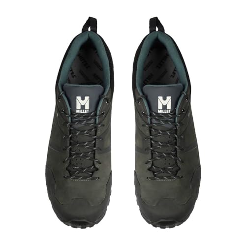 MILLET Hike Up Leather Gore-Tex - Zapatillas para Caminar para Hombre, Gris Nuevo Logo, 46 2/3 EU