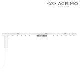 ACRIMO Riel de Cortina Motorizado, Kit de Riel Inteligente con Motor WiFi y Control Remoto, Compatible con Google Home, Alexa, y la App Móvil Tuya Smart, Largo hasta 6 Metros