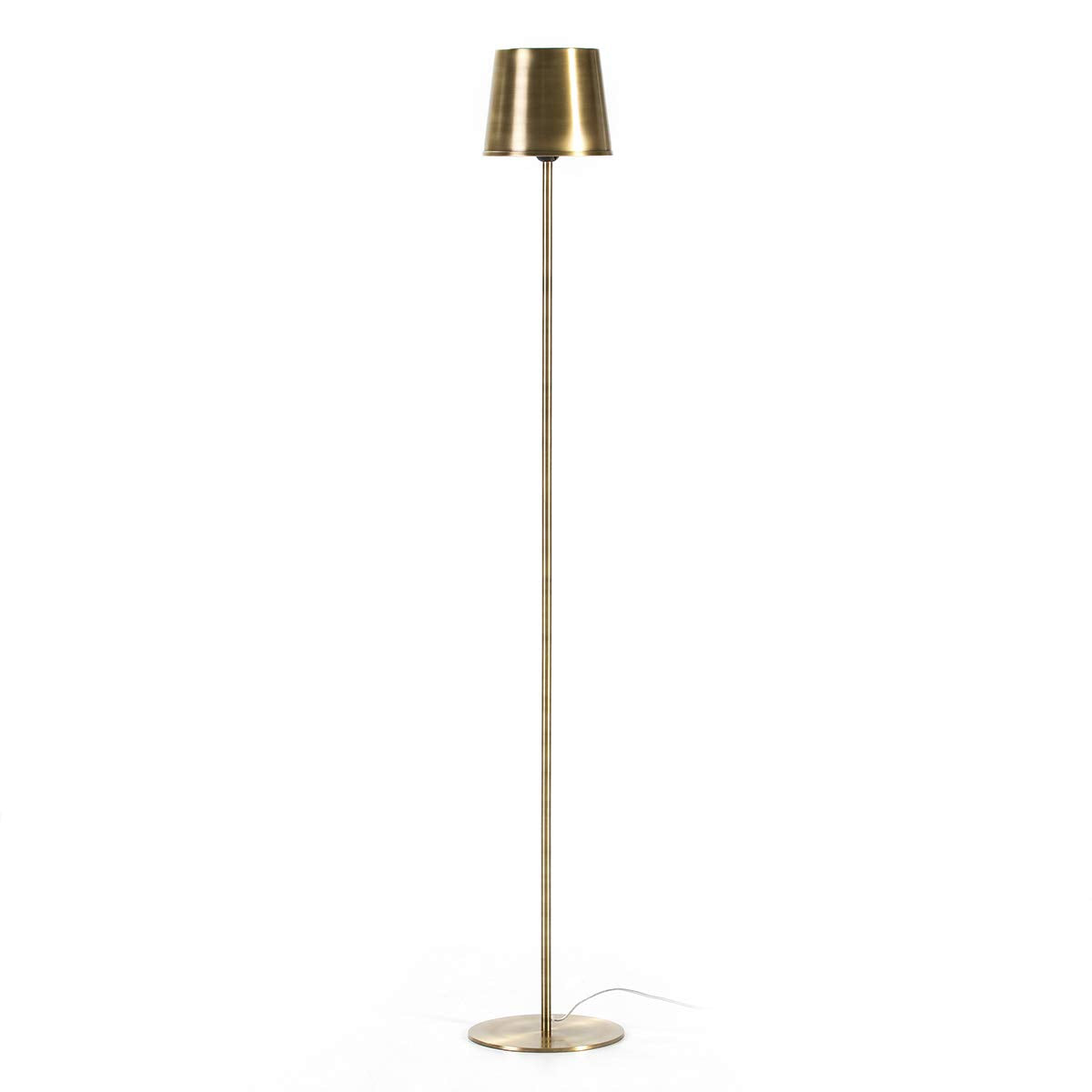 LAMPARA DE PIE 24X24X170 METAL DORADO
