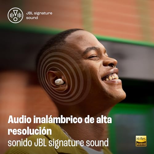 JBL Live Buds 3 Auriculares inalambricos de botón,True Wireless con cancelación de ruido adaptable, hasta 40 horas de reproducción, Bluetooth, audio de alta resolución, azul