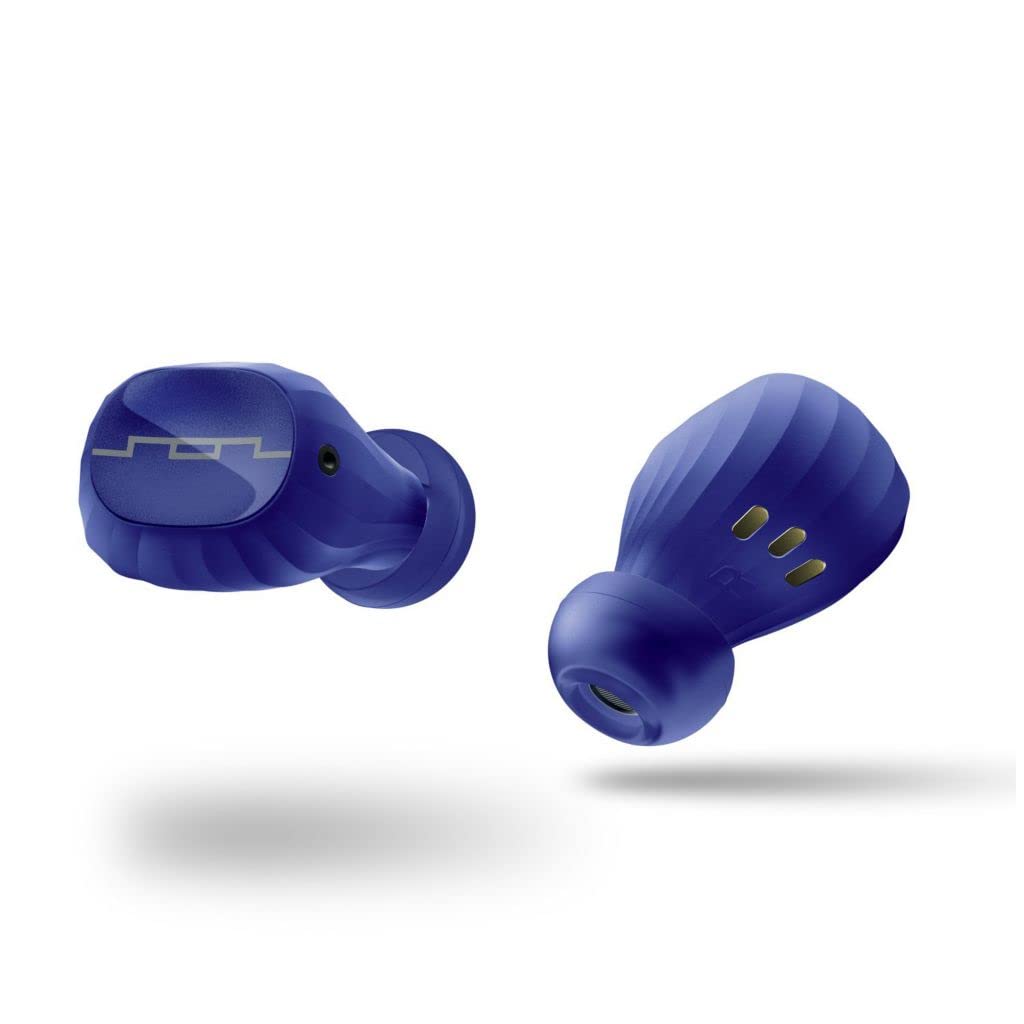 Sol Republic, Bluetooth amps Air 2.0 Auriculares, Negro 3 Horas de reproducción/Estuche de Carga Carga hasta 15 Veces, Resistente a la Lluvia y al Sudor Compacto y portátil.