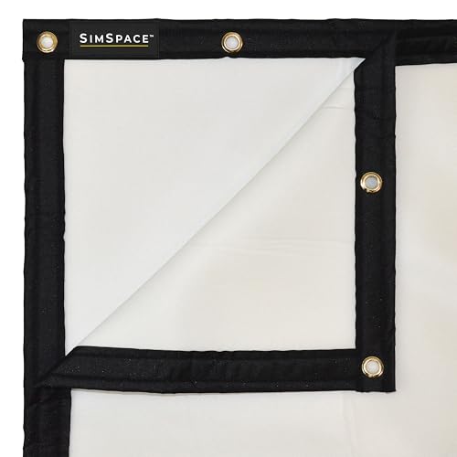 SimSpace Platinum Golf Impact Screen - Pantalla de proyector para simulador de Golf para el hogar, Rendimiento de 4 Capas con Espuma Resistente a los Impactos, reducción de Ruido, claridad Ultra 4K