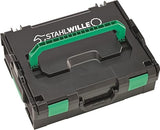 STAHLWILLE Juego de herramientas base de 95 piezas para artesanía e industria | carraca, destornillador, llave inglesa, puntas en L-Boxx (maletín de herramientas)