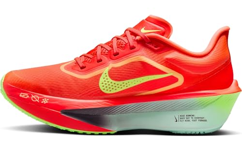 NIKE Zoom Fly 6, Sneaker Mujer, Bright Crimson Cave Purple Lime Blast, 38.5 EU