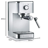Graef Cafetera espresso Salita ES400, color plateado