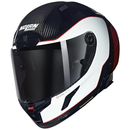 NOLAN Helmet X-804 RS ASSO DI PICCHE 343 L, Carbono/Blanco/Rojo