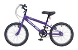 Wildtrak - Bicicleta 18 pulgadas para niños 6-8 años con frenos ajustables - Morada