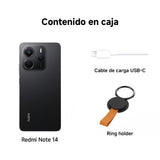 XIAOMI Redmi Note 14 - Smartphone de 8+256GB, Pantalla de 6.67" AMOLED FHD+ 120Hz, MediaTek Helio G99-Ultra, cámara de 108MP, TurboCharge 33W, 5500 mAh, Cargador no Incluido, Negro (Versión ES)
