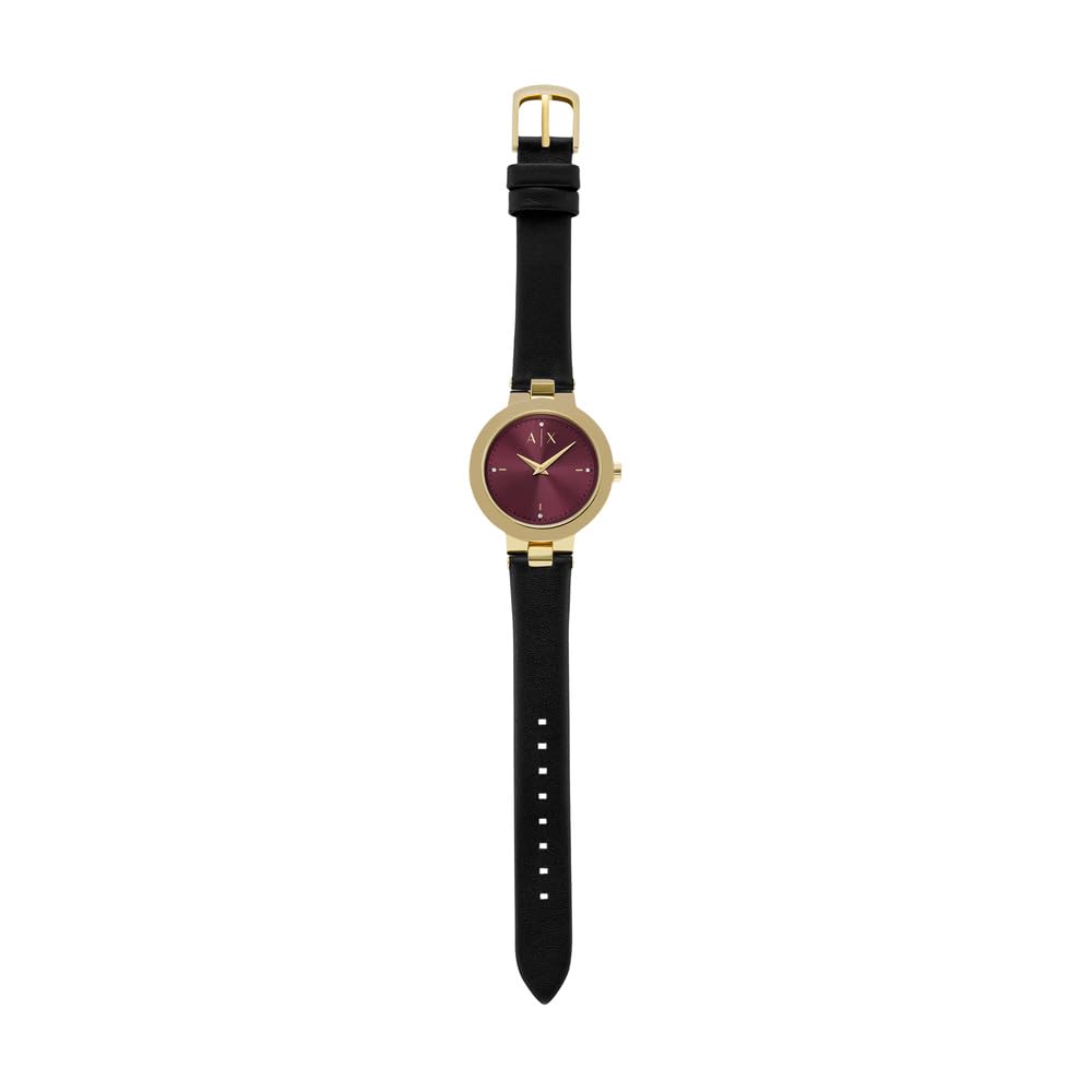 Armani Exchange Orologio da Donna, Movimento al quarzo a Due lancette e cassa da 36 mm con cinturino in Acciaio o Pelle