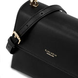 Carlheim, Gotland Genuine Leather collection, Grace Genuine Leather Handbag (Black)
