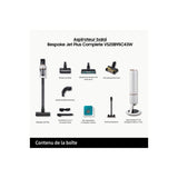 Samsung VS20B95C43W/WD Aspirador de Mano inalámbrico, Plástico, Metal Cromado Negro