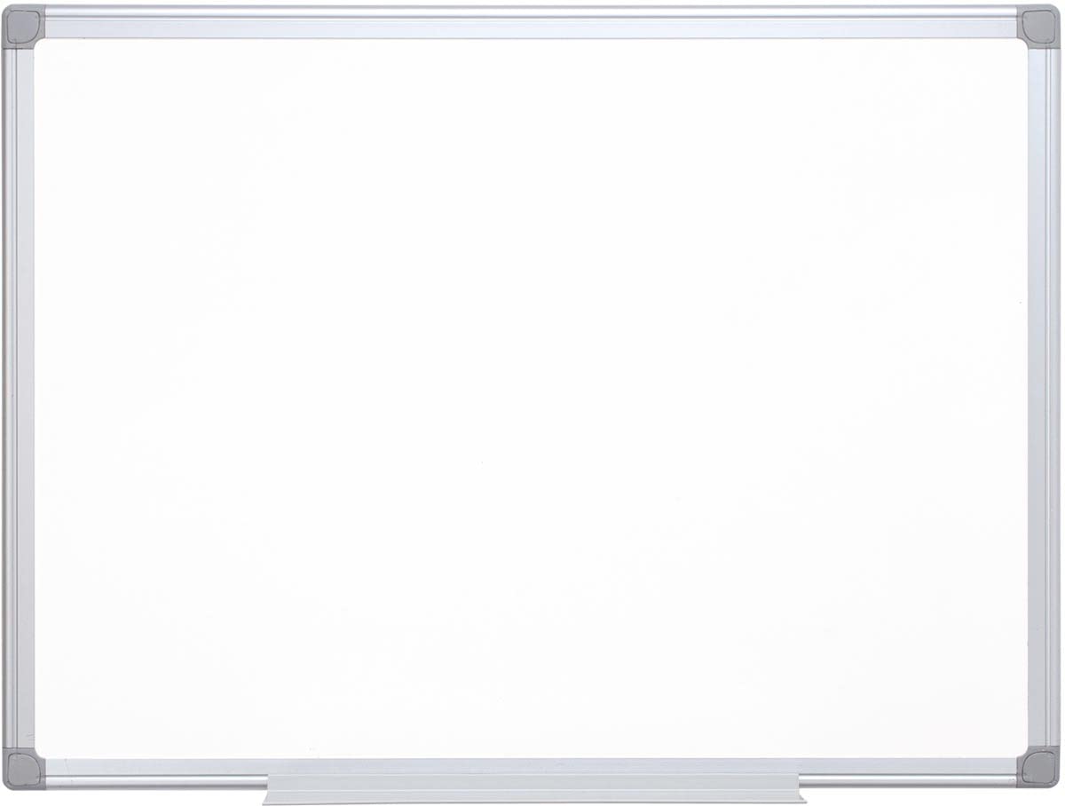 Q-Connect Pizarra Blanca Lacada Magnética Marco De Aluminio 120 x 90 Cm