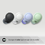 Sony WF-C700N Auriculares Inalámbricos, Bluetooth, Cancelación de Ruido (Pequeños, Ligeros y con conexión multipunto, IPX4, hasta 20hr de Autonomía, Carga Rápida, iOS & Android) Blanco
