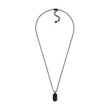 Emporio Armani Collar de acero inoxidable negro para hombre, EGS3138001, talla única, Acero inoxidable, No es una piedra preciosa, Negro (Jett Black)