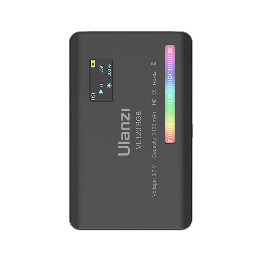 ULANZI VL120 RGB - Lámpara Profesional RGB 120 LED, con Cambio de Color, Ajuste de Color de luz