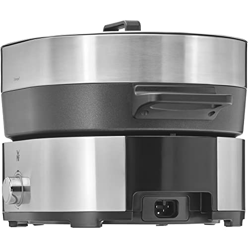 WMF Lono Hot Pot & Steamer, olla eléctrica versátil 1750 W, Negro, Acabados de Acero Inoxidable de Cromargan