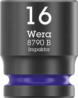 Wera 05005530001 8100 SB 12 Juego de carraca Zyklop Comfort, palanca de conmutación, con arrastre de 3/8", métrico, 16 piezas