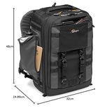 Lowepro Pro Trekker BP 350 AW II,Outdoor Camera Bag,Camera Backpack with Recycled Fabric,Fits 15” Laptop or Tablet,MaxFit Dividers,Weatherproof Cover, Mirrorless or DSLR Camera Case,Black/Dark Grey