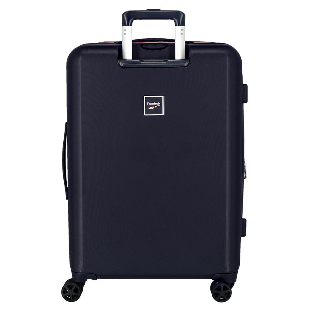 Reebok Roxbury Juego de Maletas Azul 55/70 cms Rígida ABS Cierre TSA Integrado 119,4L 6 kgs 4 Ruedas Dobles Equipaje de Mano