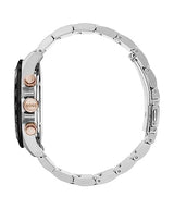 BOSS Reloj Cronógrafo de Cuarzo para Hombre de 43 mm Colección HERO con Pulsera de Acero Inoxidable de Eslabones o Malla, Función de Fecha, 3 Sub-Diales, Resistente al Agua hasta 5ATM