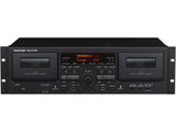 Tascam 202MKVII Cubierta de casete dual con salida USB, negro, 202MKVII