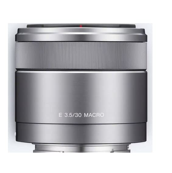 Sony SEL30M35, Objetivo para Sony, Tamaño de Filtro 49 mm, E 30 mm F3.5 Macro, Plata
