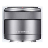 Sony SEL30M35, Objetivo para Sony, Tamaño de Filtro 49 mm, E 30 mm F3.5 Macro, Plata
