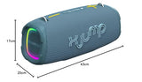 X Jump XJ 200 - Altavoz portátil Amplificado de 90 W, Alto Rendimiento, Bluetooth, función TWS, USB, AUX-IN, micrófono Incorporado, Altavoz Resistente al Agua IPX5, Azul