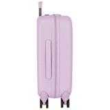 Enso Cute girl Maleta de cabina Morado 40x55x20 cms Rígida ABS Cierre TSA integrado 37L 3,22 kgs 4 Ruedas dobles Equipaje de Mano