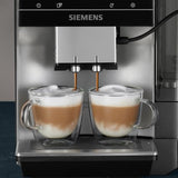 SIEMENS - Cafetera superautomática, EQ700, iSelect Display, coffeeWorld, con preparación en frío y preparación lenta, espumador de leche, Home Connect, gris, TP715R01