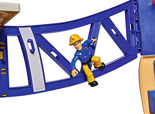 Simba Sam Mega 109251059 - Camión de Bomberos XXL con Figura de Sam, con luz, Sonido y Radio, para niños a Partir de 3 años, Exclusivo en Amazon