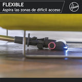 Hoover HF9 Home HF920H, Aspiradora Escoba sin Cable, sin Bolsa, 3 en 1, Escoba, de Mano y Vertical, Cepillo Antienredos, Autonomía 60 min, Color Gris/Rosa