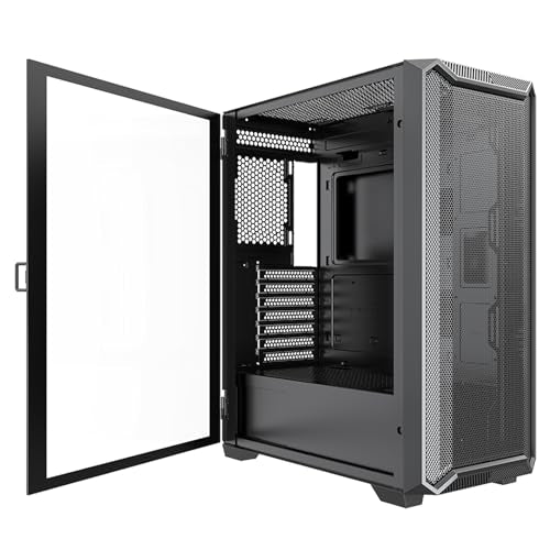 Xilence X613 X613 Xlent Blade II - Carcasa para PC para Videojuegos (3 Ventiladores ARGB de 120 mm, Carcasa ATX Midi Torre, Panel Frontal de Malla para un Buen Flujo de Aire y PWM/ARGB Control, Panel
