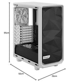 Fractal Design Meshify 2 Compact Lite White TG Clear