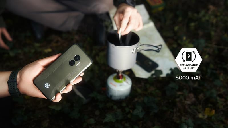 Hammer Blade V 5G Military Edition Smartphone ultrarresistente, IP69, 6000mAh, 6,56 Pulgadas, 8GB RAM incorporada, 128/1T GB, Android 14, cámara de 50mpx, Pantalla Gorilla Glass, NFC, Volte