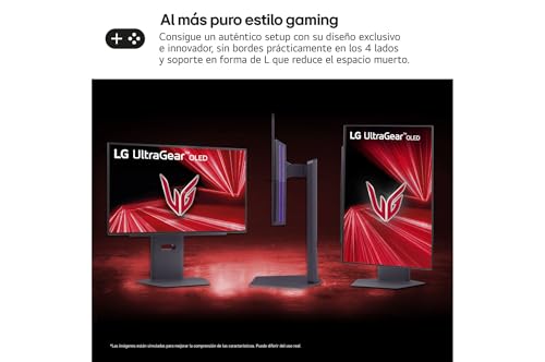 LG 27GX790A-B Monitor Ultragear, 26.5'', OLED, 2560x1440, 480Hz, 0,03ms, G-Sync Compatible y FreeSync Premium Pro, Pivotable, Morado Grisáceo