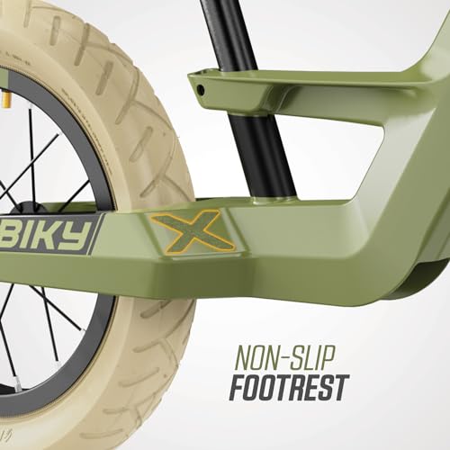 Berg Biky Retro Bicicleta sin Pedales 2 años, Juguetes Infantiles, Ligera, Sillín de Altura Ajustable, hasta 25kg, Verde