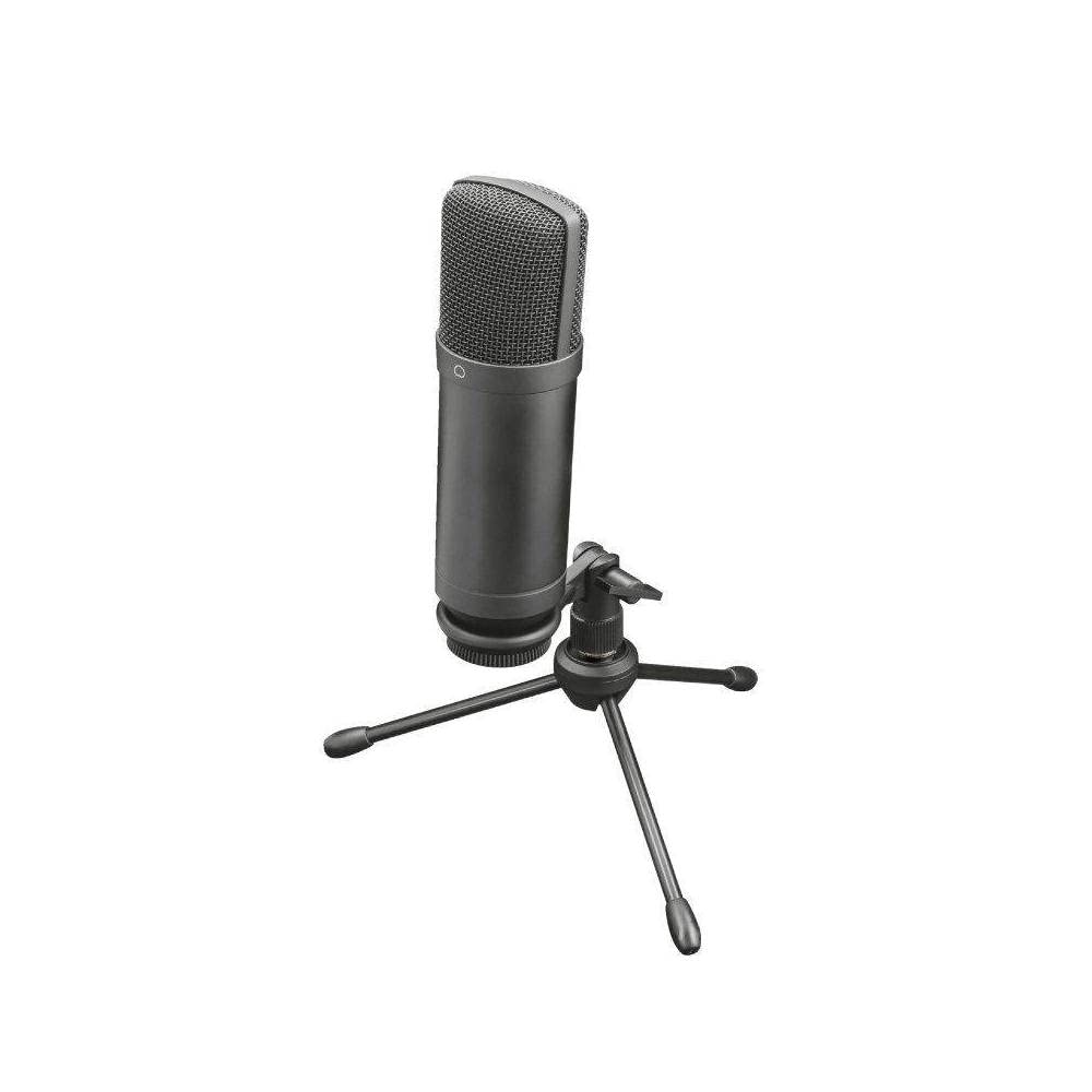 Trust Gaming GXT 252 Emita Plus Micrófono USB Profesional con Condensador, Brazo y Filtro Pop, Patrón Cardioide, Micro para Streaming, Podcast, PC, PS4 y PS5 - Negro