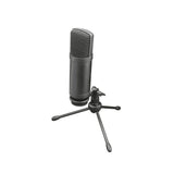 Trust Gaming GXT 252 Emita Plus Micrófono USB Profesional con Condensador, Brazo y Filtro Pop, Patrón Cardioide, Micro para Streaming, Podcast, PC, PS4 y PS5 - Negro
