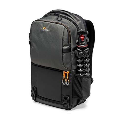 Lowepro Fastpack BP 250 AW III - Mochila para Cámara Refelx DSLR Sin Espejo, con Acceso QuickDoor, Compartimento Para Portátil de 13”, Para Cámaras Nikon D850, 300D Ripstop, Color Gris