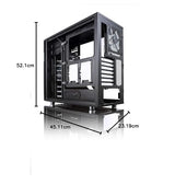 Fractal Design Define R5 , Mid Tower Computer Case , ATX , Optimized For High Airflow and Silent , 2X Fractal Design Dynamic GP,14 140mm Silent Fans Included , Water,Cooling Ready , Black