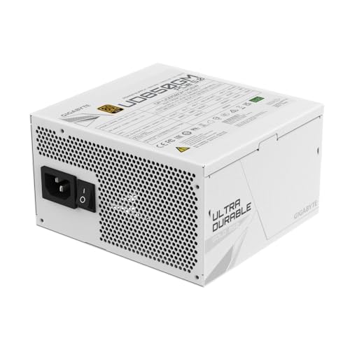 GIGABYTE UD850GM PG5W Fuente de Alimentación - PCIe 5.0, 80 Plus Gold, Diseño Totalmente Modular, Ventilador de 120 mm, Compatible con ATX 3.0, Enchufe EU