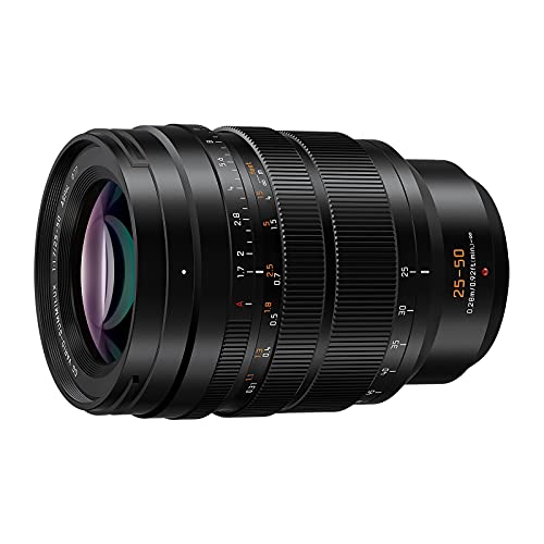 Panasonic Lumix H-X2550E Leica DG - Objetivo de Zoom (25-50 mm (KB: 50-100 mm), F1.7, protección contra el Polvo, protección contra Salpicaduras, protección contra el frío, Color Negro